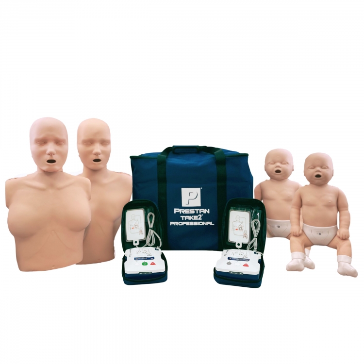 Prestan Take2 with Female CPR Manikin and AED Kit